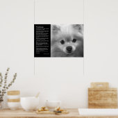 Desiderata - Puppy Art Spitz Poster (Küche)