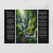 DESIDERATA ruhige Kaskade: Die Ruhe der Natur Postkarte (Vorderseite)