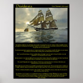 Desiderata Sail Boat Posters Poster (Vorne)