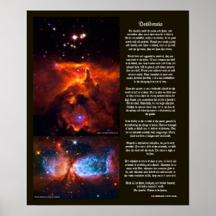 Desiderata - Schönheit des Weltraums in Universe S Poster