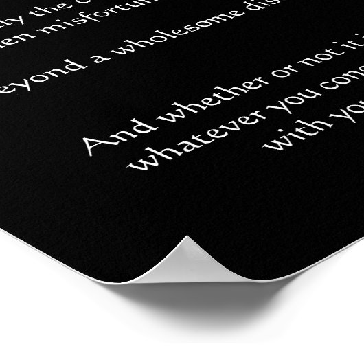 Desiderata shark jumping Posters Poster (Ecke)