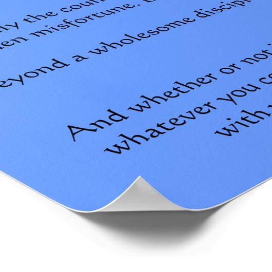 Desiderata Shark Jumping Posters Poster (Ecke)