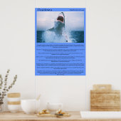 Desiderata Shark Jumping Posters Poster (Küche)