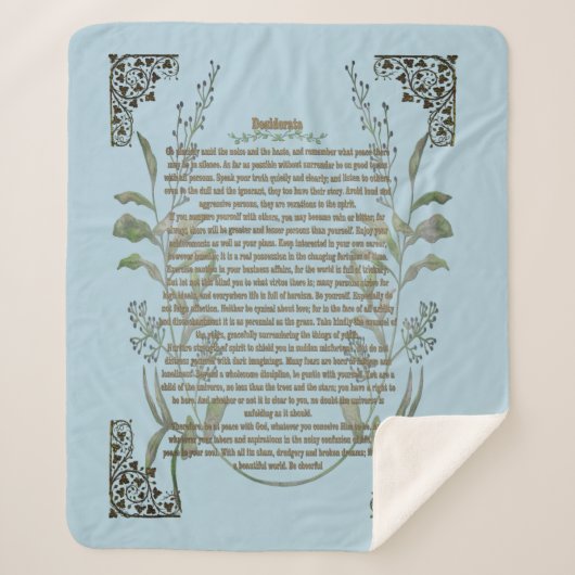 Desiderata Sherpadecke (Vorderseite)