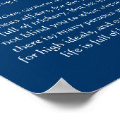 Desiderata Snow Top Mountains Plers Poster (Ecke)