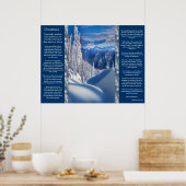 Desiderata Snow Top Mountains Plers Poster (Küche)