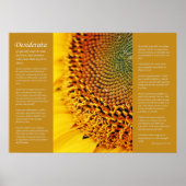 Desiderata - Sonnenblumensaat Poster (Vorne)