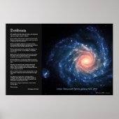 Desiderata, Spiralgalaxie NGC1232 und Little Theta Poster (Vorne)