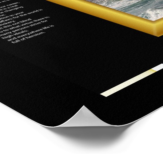 DESIDERATA Splash Posters Poster (Ecke)