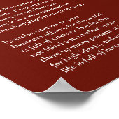 Desiderata, St George, Dragon Buntglasfenster Poster (Ecke)