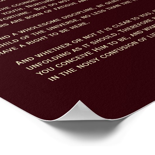 Desiderata - Stellar-Kinderzimmer in Tarantula-Neb Poster (Ecke)