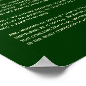 Desiderata - Sun-Dappled Spring Hawthorn Poster (Ecke)