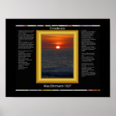 DESIDERATA Sun Setting Posters Poster (Vorne)