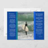 DESIDERATA surft die Wave Postcard Postkarte (Vorne/Hinten)