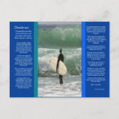 DESIDERATA surft die Wave Postcard Postkarte (Vorderseite)