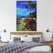 DESIDERATA Synopsis Mystical Rocky Beach Leinwanddruck (Insitu (Schlafzimmer))
