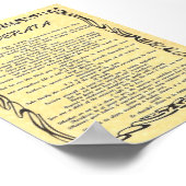 DESIDERATA Tattoo-Aged Sun Perchment Poster (Ecke)