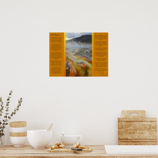 DESIDERATA Thermal Pools Posters Poster (Küche)