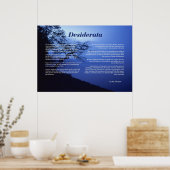 Desiderata Tree by Lake Poster (Küche)