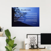Desiderata Tree by Lake Poster (Heimbüro)