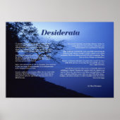 Desiderata Tree by Lake Poster (Vorne)