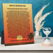Desiderata Tropical Sunset Fotoplatte (Seite)