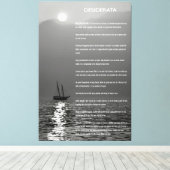 DESIDERATA Twilight Segelsport Leinwanddruck (Insitu (Holzboden))