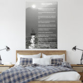 DESIDERATA Twilight Segelsport Leinwanddruck (Insitu (Schlafzimmer))