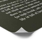 Desiderata - Über dem Kapellaltar Poster (Ecke)