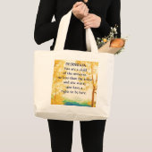 DESIDERATA verblaßten Espentasche Jumbo Stoffbeutel (Vorderseite (Produkt))