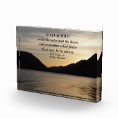 Desiderata Verse Lago Maggiore Fotoblock (Rechts)