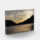 Desiderata Verse Lago Maggiore Fotoblock (Links)
