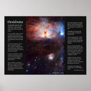 Desiderata - Versteckte Feuer des Flammennebels Poster