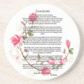 Desiderata von Max Ehrmann Getränkeuntersetzer (Vorne)