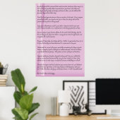 Desiderata von Max Ehrmann-Poster Poster (Heimbüro)