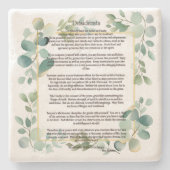 Desiderata von Max Ehrmann Steinuntersetzer (Vorderseite)