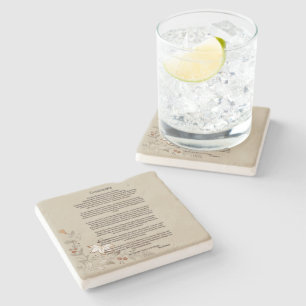 Desiderata von Max Ehrmann Steinuntersetzer