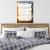 DESIDERATA von Max Ehrmann-Tropical Sunset Leinwanddruck (Insitu (Schlafzimmer))