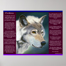 Desiderata von Max Ehrmann White Wolf Posters