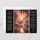 Desiderata Wasserfall: Abend Reflektionspool Postkarte (Vorne/Hinten)