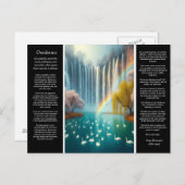 Desiderata Wasserfall: Der Bliss der Liebe Postkarte (Vorne/Hinten)