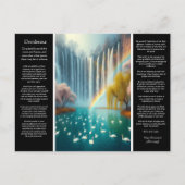 Desiderata Wasserfall: Der Bliss der Liebe Postkarte (Vorderseite)