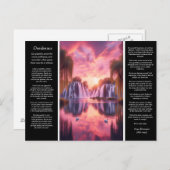 Desiderata Wasserfall: Dreamy Willows, Sunset's Postkarte (Vorne/Hinten)