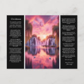 Desiderata Wasserfall: Dreamy Willows, Sunset's Postkarte (Vorderseite)