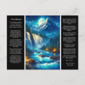 Desiderata Wasserfall Echoes of the Desiderata Postkarte (Vorderseite)