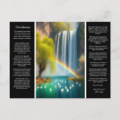 Desiderata Wasserfall: Fallende Liebe unter Postkarte (Vorderseite)