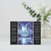 Desiderata Wasserfall: Goldenes Herz Postkarte (Stehend Vorderseite)