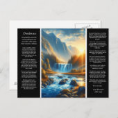 Desiderata Wasserfall Haven Postkarte (Vorne/Hinten)