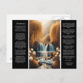 Desiderata Wasserfall: Herz der Talfälle Postkarte (Vorne/Hinten)