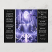 Desiderata Wasserfall: Herzblüte Kaskade Postkarte (Vorderseite)